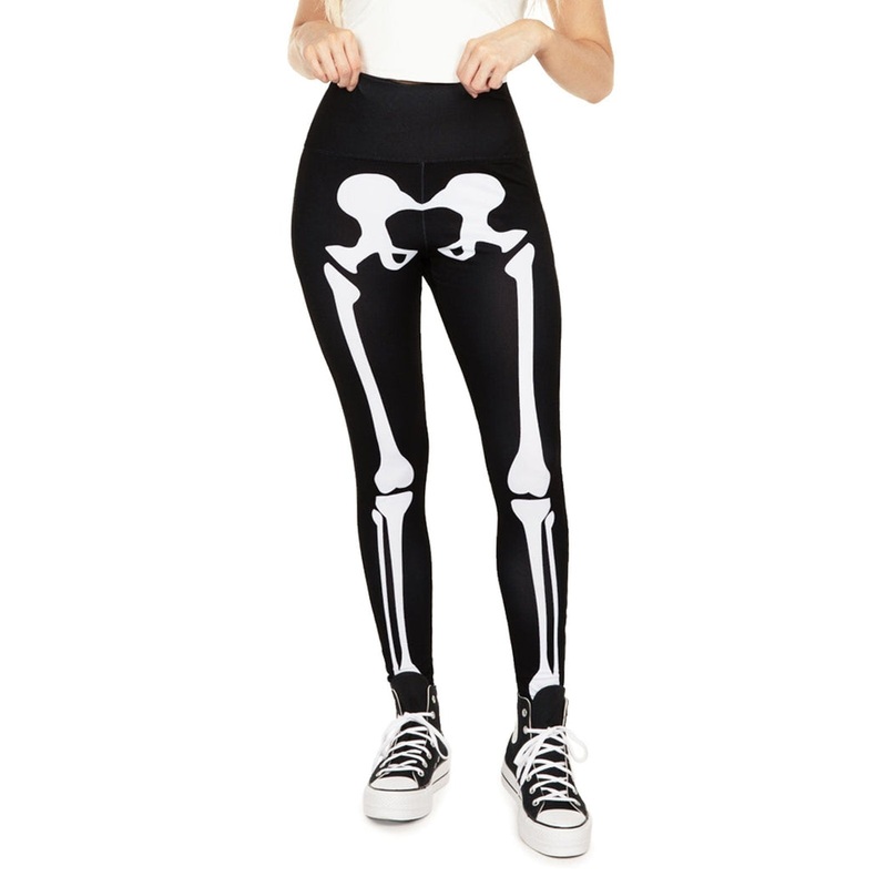 Skeleton High Waisted Leggings