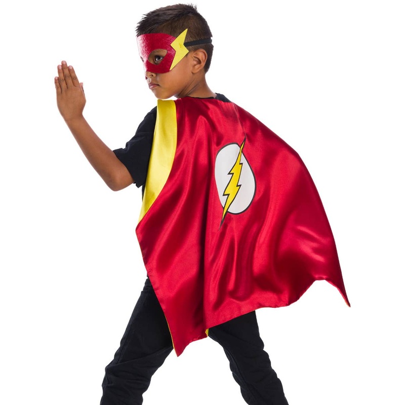 The Flash Boys Superhero Costume Cape and Mask Set