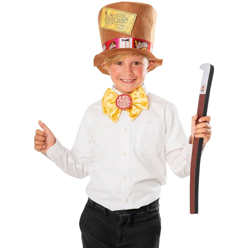 Roald Dahl Willy Wonka Boys Book Week Accessory Kit