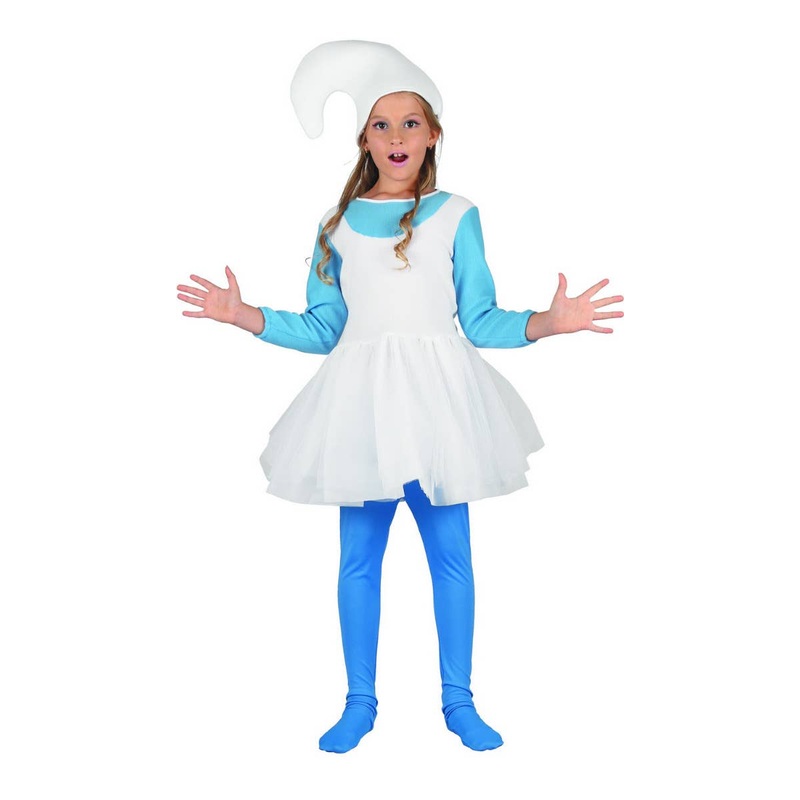 Woodland Blue Elf Girls Storybook Fancy Dress Costume