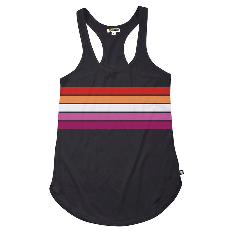 Lesbian Pride Flag Racerback Tank Top