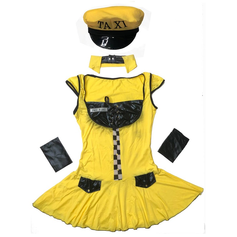 Sexy Free Rides Taxi Driver Womens Costume - Size Small