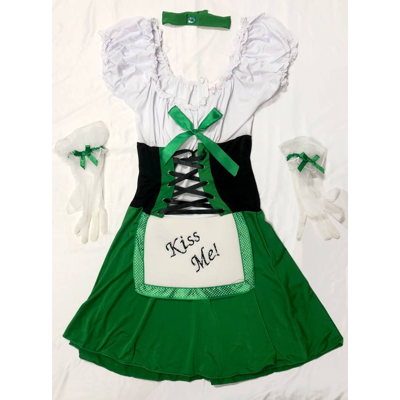 Sexy Light Up Kiss Me St Patrick's Day Costume - Size XSmall