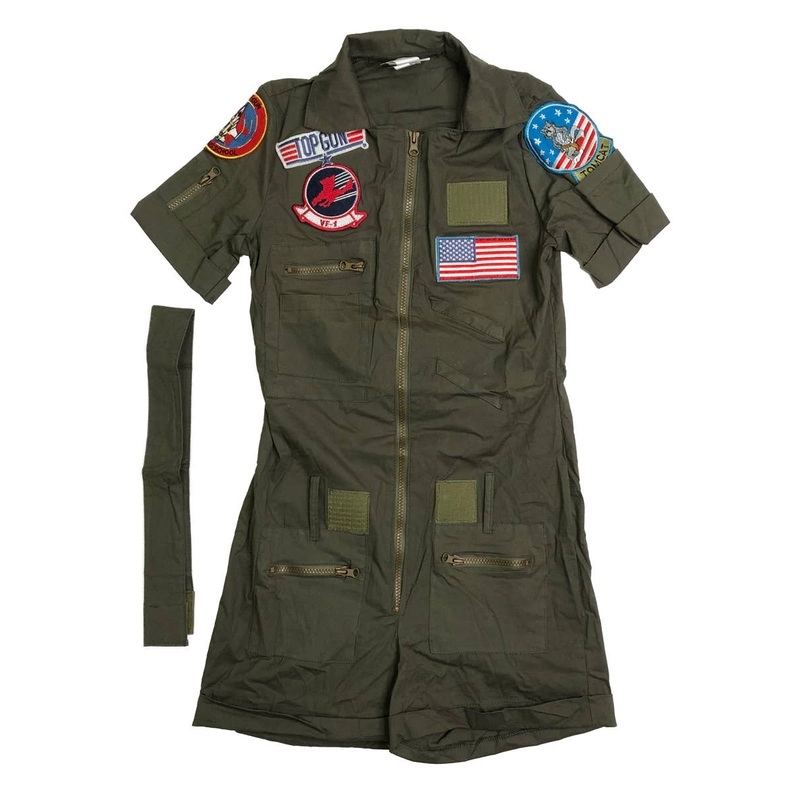 Sexy Top Gun Aviator Womens Costume - Size Small