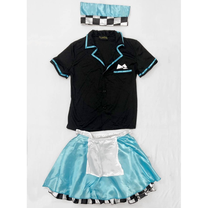 50s Diner Girl Womens Costume - Size Small