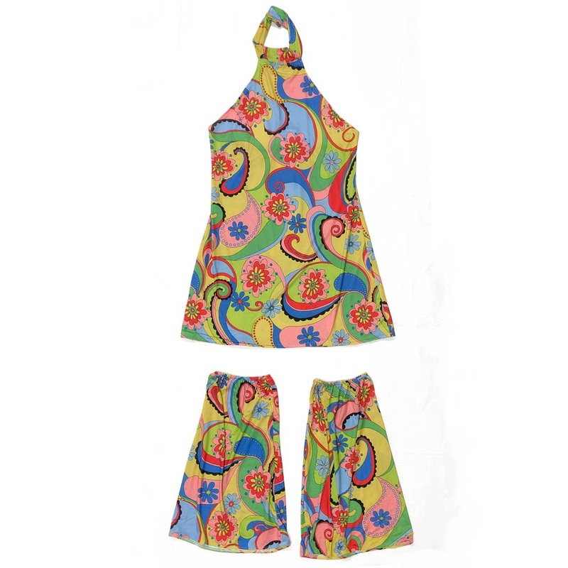60s Hippie Womens Costume - Size Medium