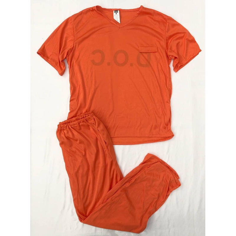 Orange Prisoner Womens Costume - Size Large