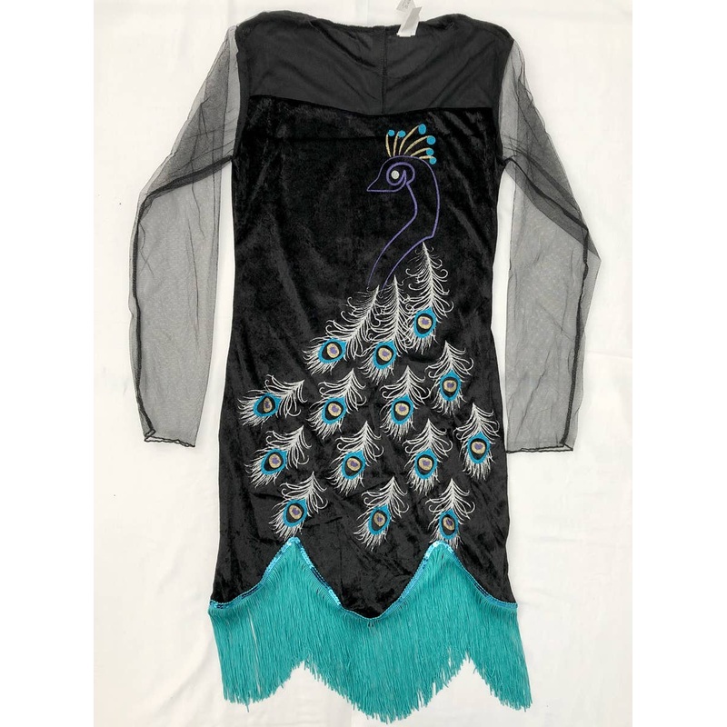 Peacock Flapper Womens Costume - Size Medium