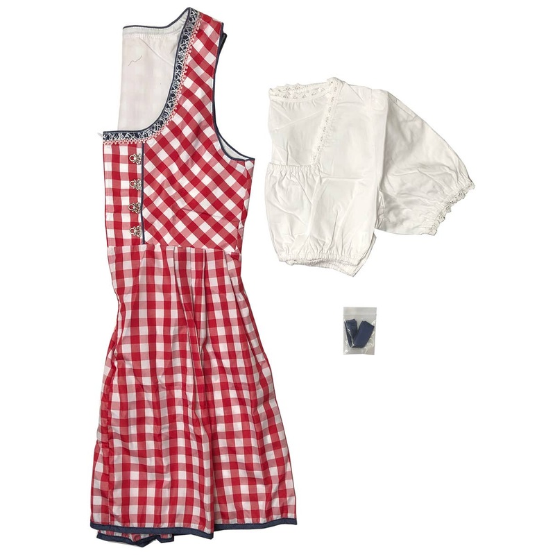 Red and Blue Beer Wench Womens Costume - Plus Size