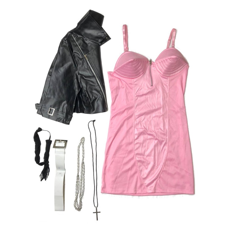 Rock Diva Madonna Womens 80s Costume - Size Small