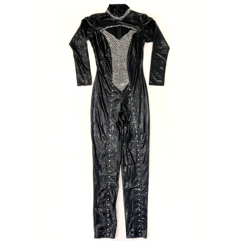 Seductive Rhinestone Kitty Womens Costume - Size Small