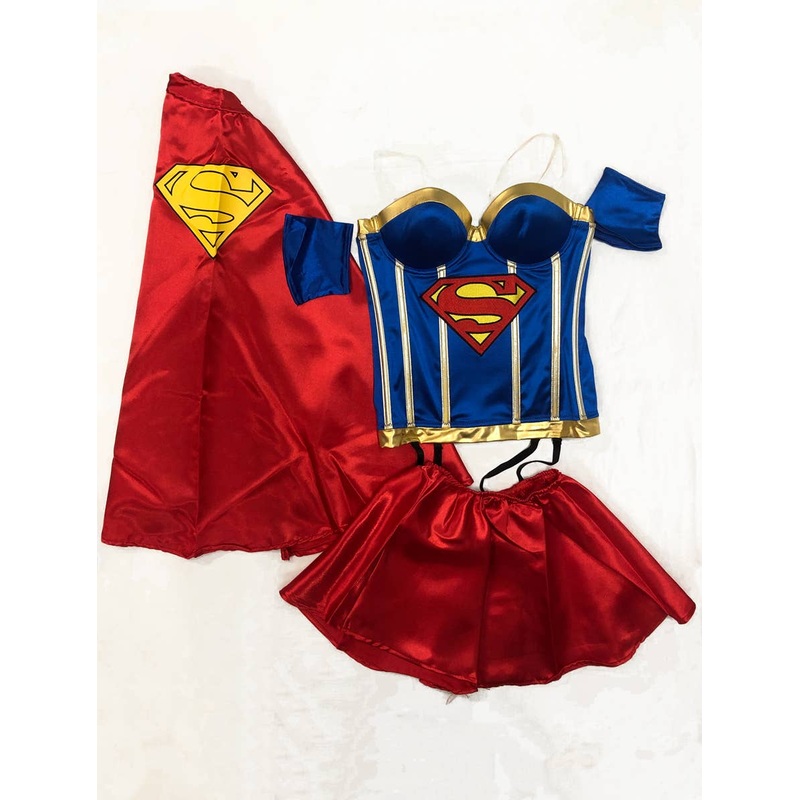 Supergirl Womens Sexy Superhero Costume - Size Large