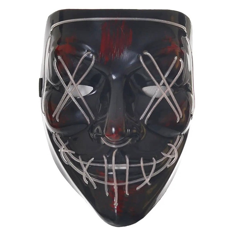 White Purge Costume Mask - Adults