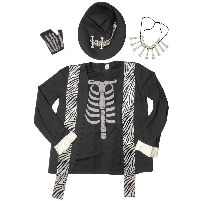 Witch Doctor Skeleton Mens Costume - Size Medium