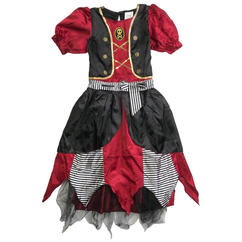 Buccaneer Princess Girls Pirate Costume - Size Large