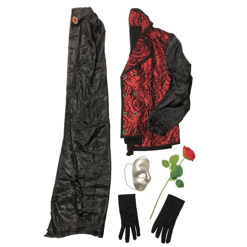Dark Opera Masquerade Mens Costume - Size Medium