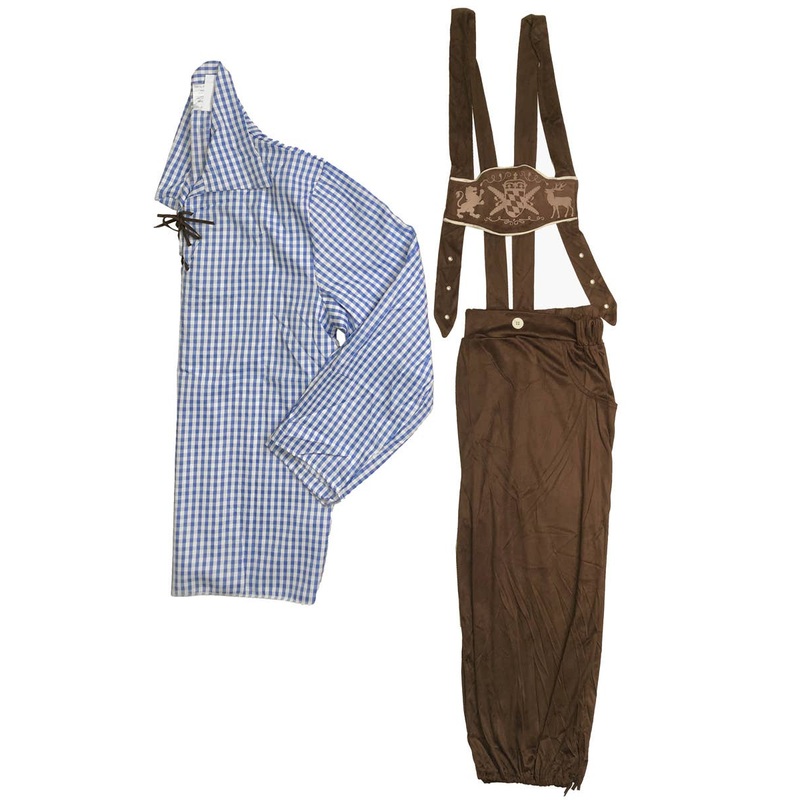 Deluxe Lederhosen Mens Oktoberfest Costume - XXL
