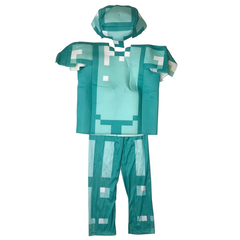Deluxe Minecraft Armour Kids Costume - Size Medium