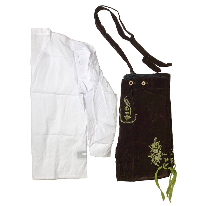 Deluxe Oktoberfest Lederhosen Mens Costume - Size XL