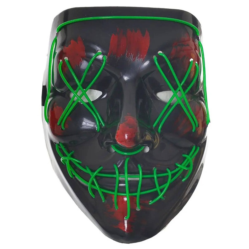 Green Purge Costume Mask - Adults