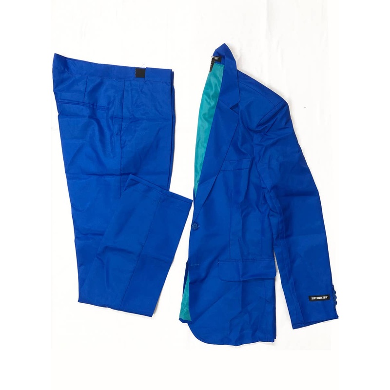 Suitmeister Bright Blue Novelty Mens Costume Suit - Size Small