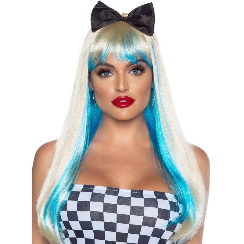 Alice in Wonderland Womens Blue and Blonde Wig