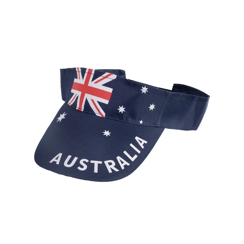 Australia Day Flag Print Adults Visor Costume Hat