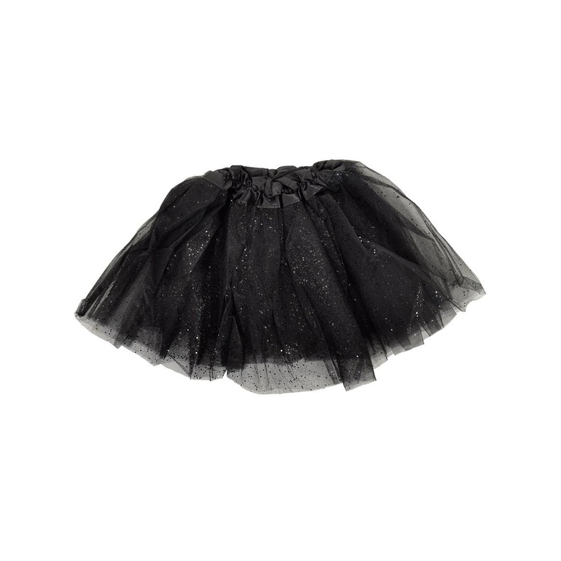 Sparkly Black Glitter Tulle 40cm Adults Costume Tutu