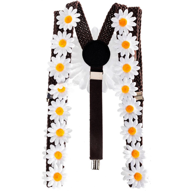 Daisy Chain 70s Hippie Costume Suspenders
