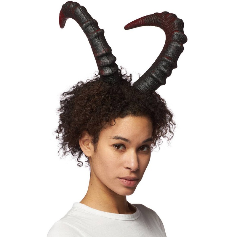Soft Red Foam 28cm Horns Costume Headband