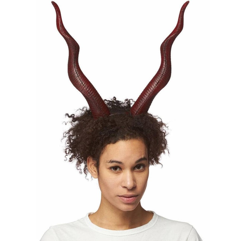Soft Red Foam 32cm Devil Horns Costume Headband