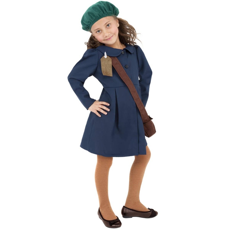 1940s World War 2 Evacuee Girls Costume