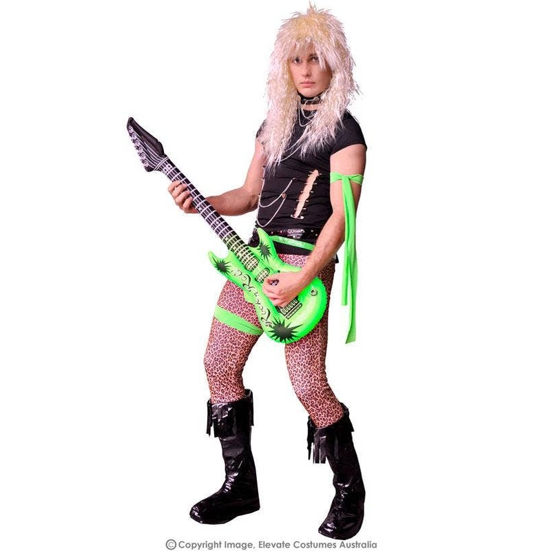 1980s Glam Rocker Mens Fancy Dress Costume