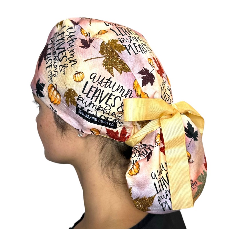 Pumpkins Please- Ponytail|ponytail cap|with satin lining