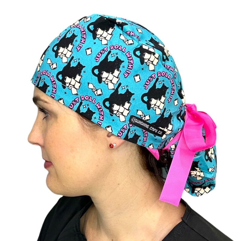 Roll With It- Ponytail|ponytail cap|with satin lining