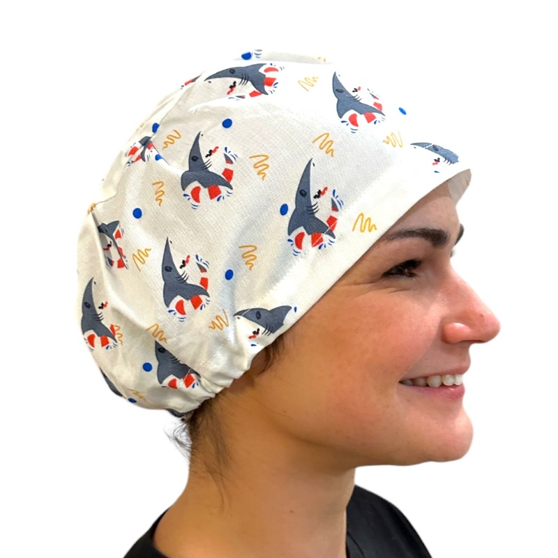 Shark Floaties- Euro|euro cap|with satin lining