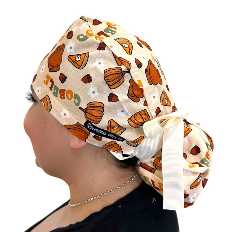 Thanksgiving- Ponytail|ponytail cap|with satin lining
