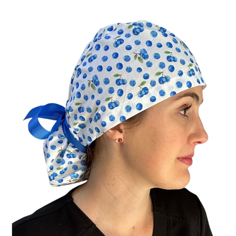 Blueberry- Ponytail|ponytail cap|with satin lining