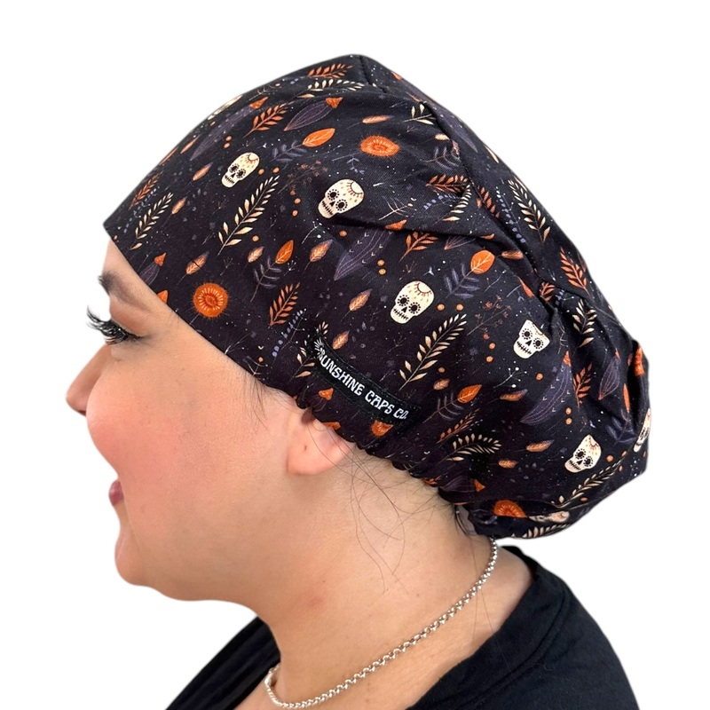 Boho Skulls- Euro|euro cap|with satin lining