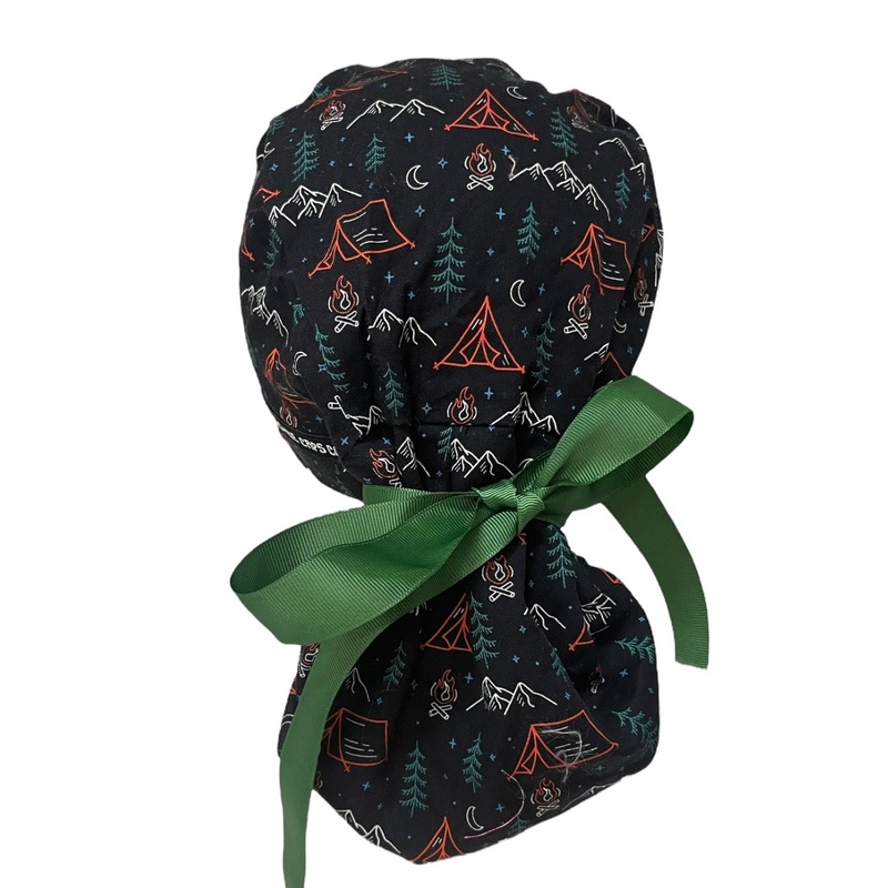 Camping- Ponytail|ponytail cap|with satin lining