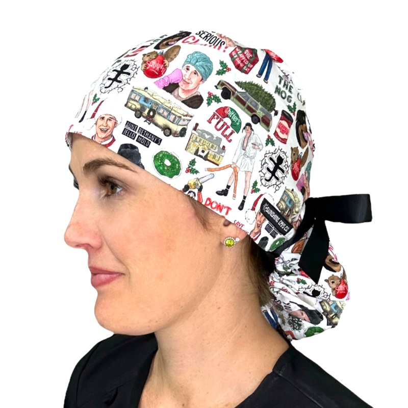 Christmas Vacation- Ponytail|ponytail cap|with satin lining