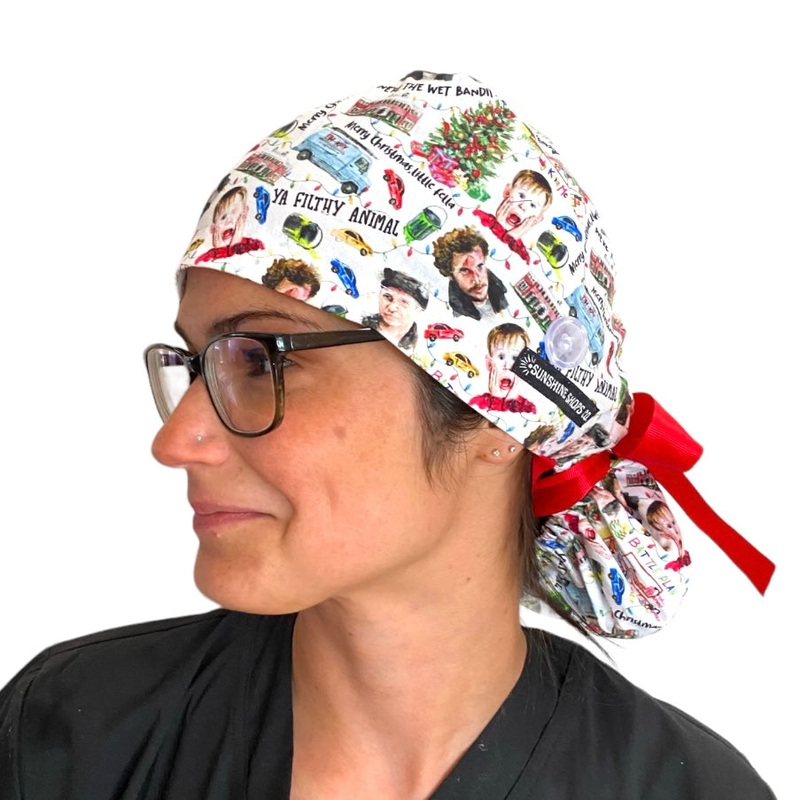 Home Alone- Ponytail|ponytail cap|with satin lining