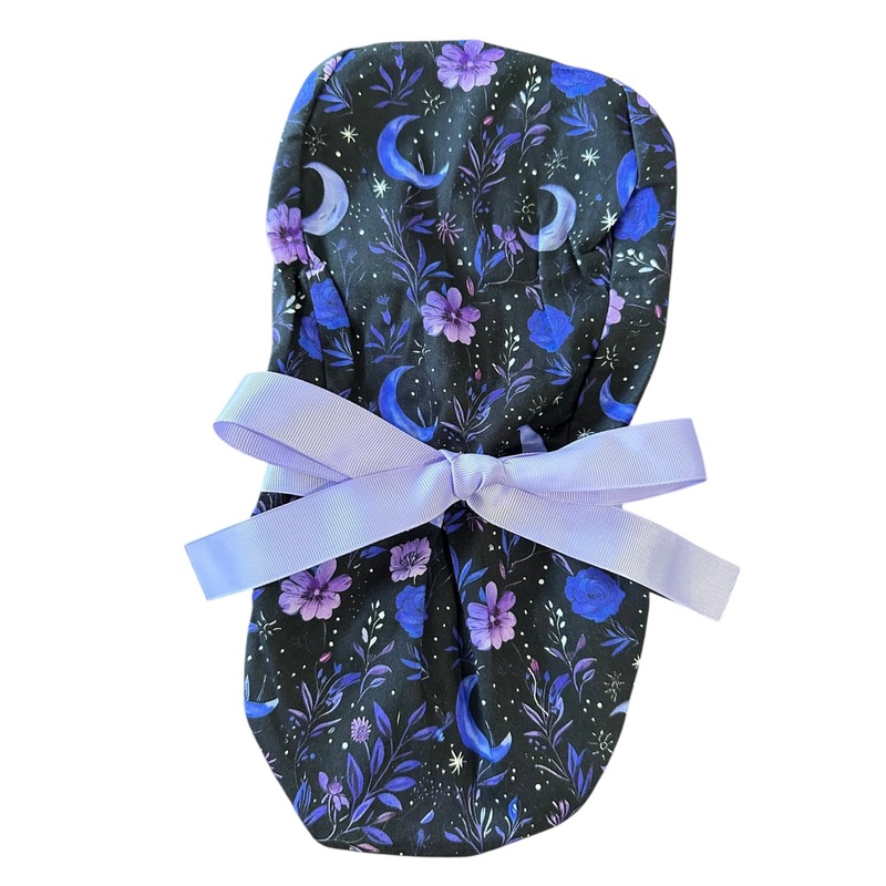 Purple Moonbeams- Ponytail|ponytail cap|with satin lining