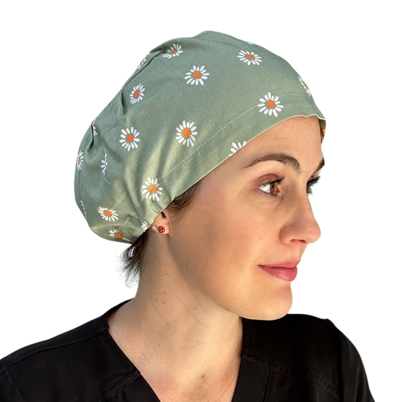 Sage Daisy- Euro|euro cap|with satin lining