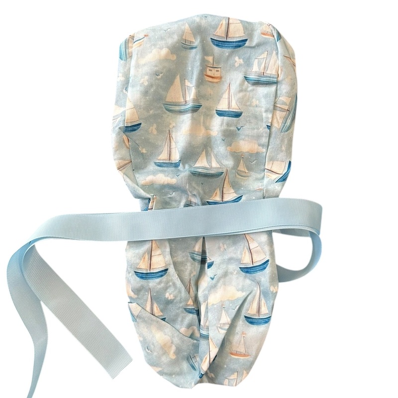 Sailboat- Ponytail|ponytail cap|with satin lining