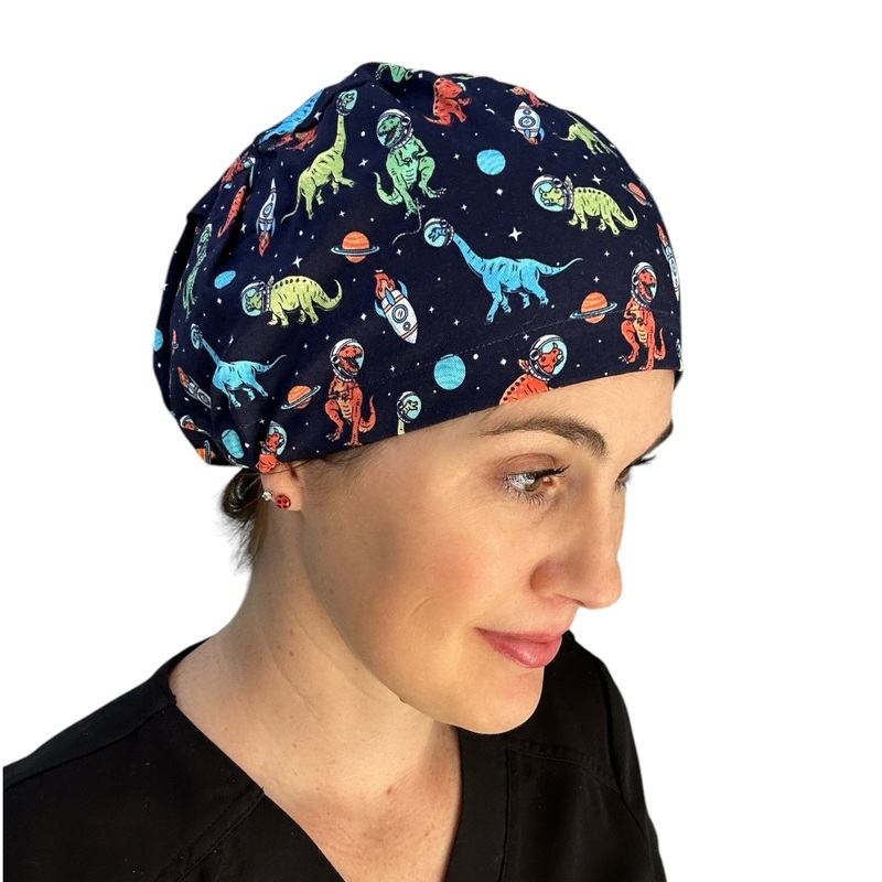 Space Dino- Euro|euro cap|with satin lining