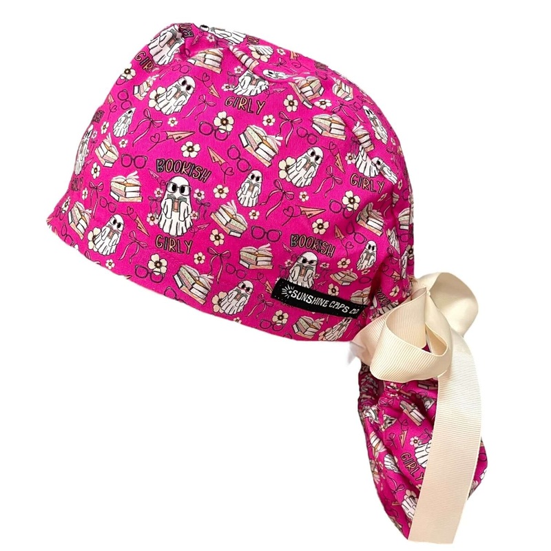 Bookish Girly- Ponytail|ponytail cap|with satin lining