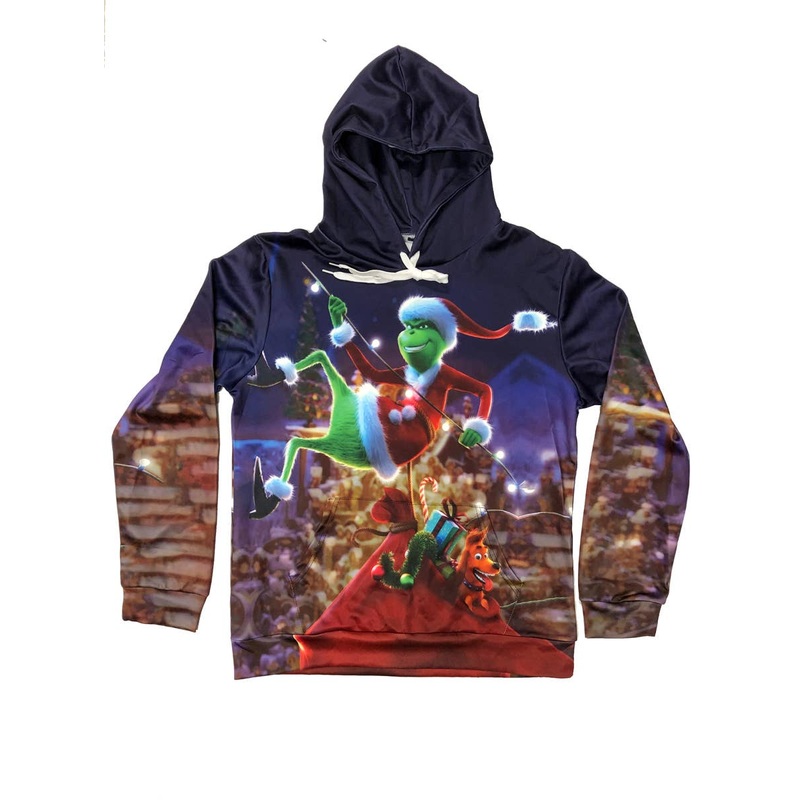 Christmas Grinch Hoodie Adults - Size Medium