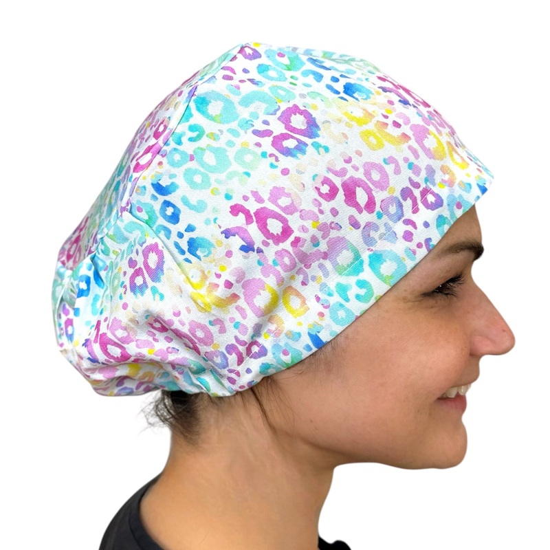 ColorPop Leopard- Euro|euro cap|with satin lining