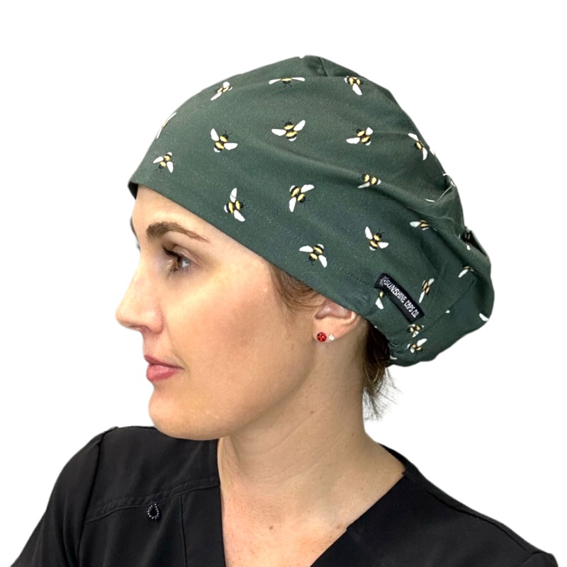 Buzzing Bees- Euro|euro cap|with satin lining